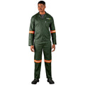 Acid Resistant Polycotton Conti Suit - Reflective Arm & Legs - Orange Tape - Print Fast Express