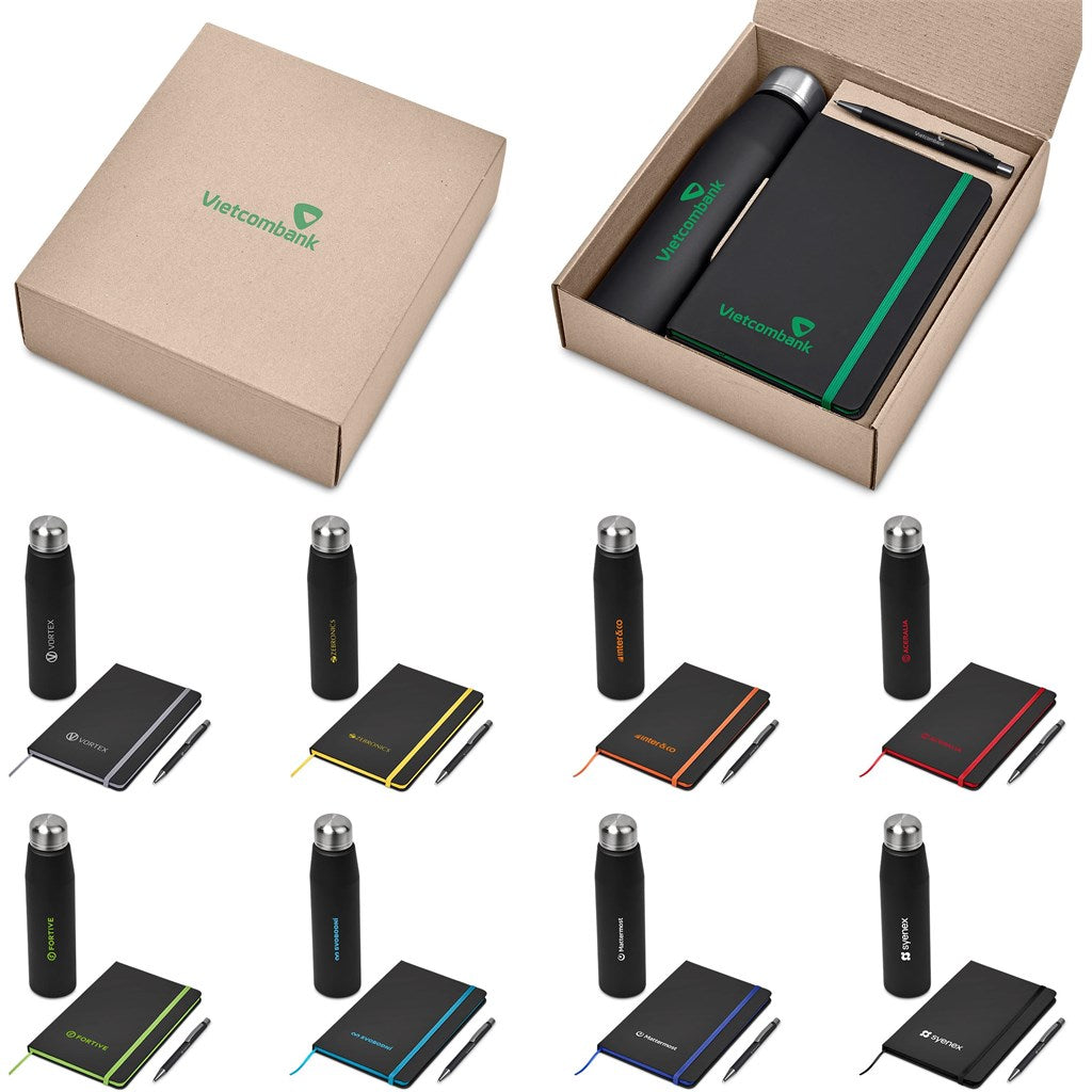 Altitude Wallace Kraft Gift Set custom branded with your logo by Print Fast Express