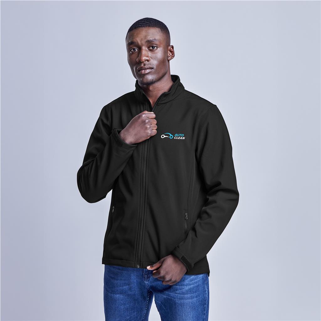 Mens Pinnacle Softshell Jacket custom branded with your logo by Print Fast Express