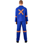 Technician 100% Cotton Conti Suit - Reflective Arms, Legs & Back - Orange Tape - Print Fast Express
