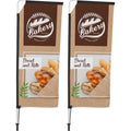 Legend 2m Telescopic Flying Banner (Set of 2) custom branded with your logo by Print Fast Express