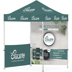 Ovation Sublimated Gazebo 2m X 2m - 1 Half-Wall Skin - 1 Full-Wall Skin custom branded with your logo by Print Fast Express