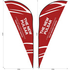 Legend 2m Sublimated Sharkfin Double-Sided Flying Banner Skin (Excludes Hardware) - Print Fast Express