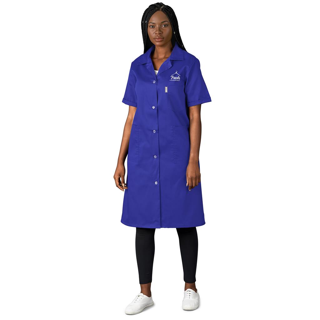 Marriot Polycotton Housecoat custom branded with your logo by Print Fast Express