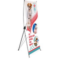 Champion Layflat PVC X-Banner 80cm x 180cm custom branded with your logo by Print Fast Express