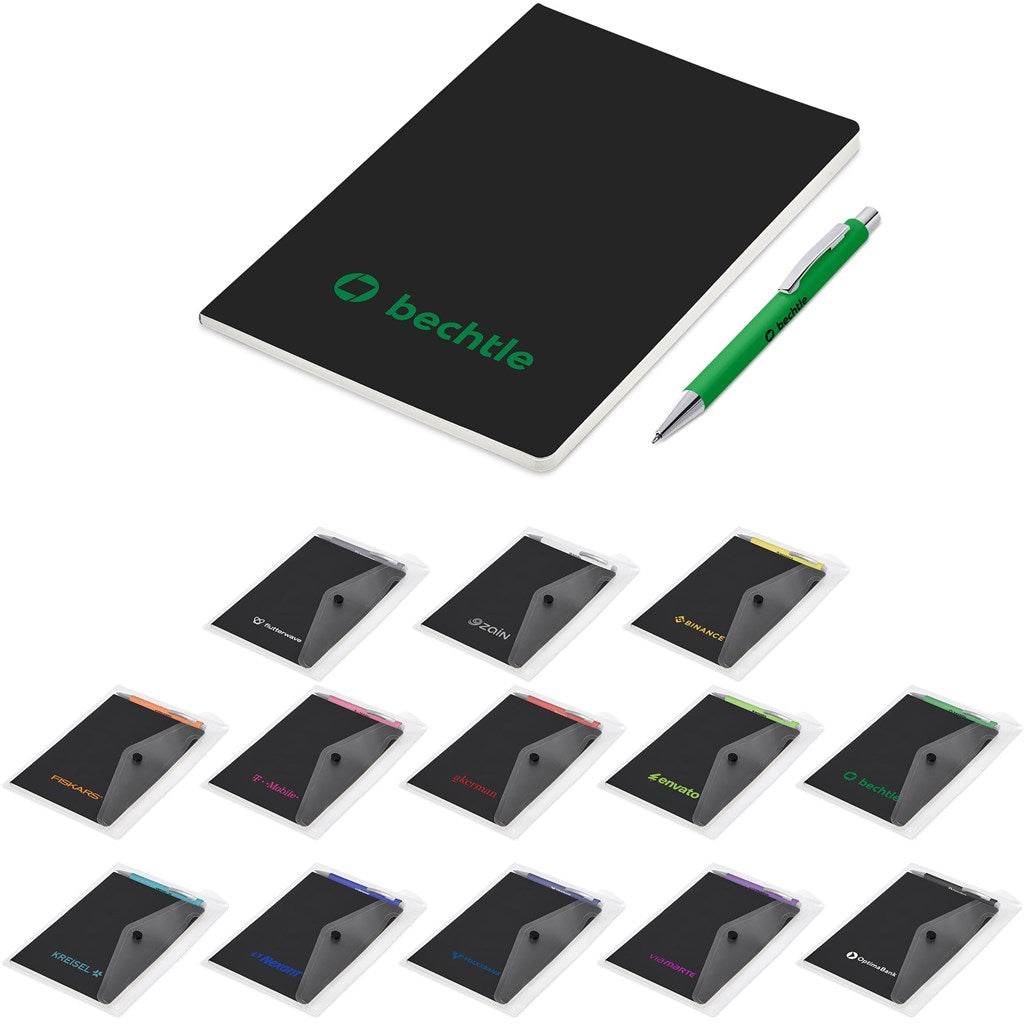 Altitude Perry Notebook & Pen Set custom branded with your logo by Print Fast Express