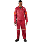 Trade Polycotton Conti Suit - Reflective Arms & Legs - Orange Tape custom branded with your logo by Print Fast Express