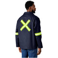 Artisan Premium 100% Cotton Jacket - Reflective Arms & Back - Yellow Tape custom branded with your logo by Print Fast Express