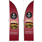 Legend 2m Sublimated Arcfin Double-Sided Flying Banner Skin (Excludes Hardware) - Print Fast Express