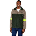 Site Premium Two-Tone Polycotton Jacket - Reflective Arms - Yellow Tape custom branded with your logo by Print Fast Express