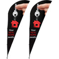 Legend 2m Sharkfin Flying Banner (Set of 2) custom branded with your logo by Print Fast Express