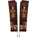 Legend 3M Sublimated Telescopic Double-Sided Flying Banner - 1 complete unit - Print Fast Express