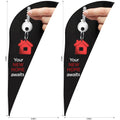 Legend 2m Sublimated Sharkfin Flying Banner Skin - Set Of 2 (Excludes Hardware) - Print Fast Express