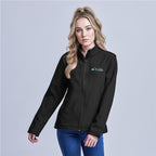 Ladies Pinnacle Softshell Jacket custom branded with your logo by Print Fast Express