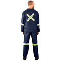 Technician 100% Cotton Conti Suit - Reflective Arms, Legs & Back - Yellow Tape - Print Fast Express