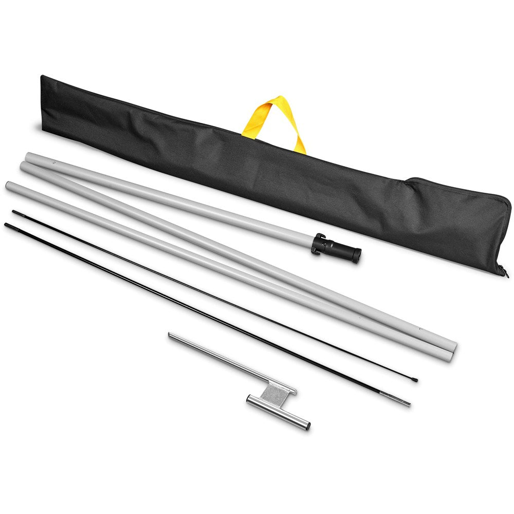 Legend 4M Sublimated Arcfin Double-Sided Flying Banner - 1 complete unit — Print Fast Express