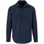 Mens Long Sleeve Sycamore Shirt in Navy — Print Fast Express