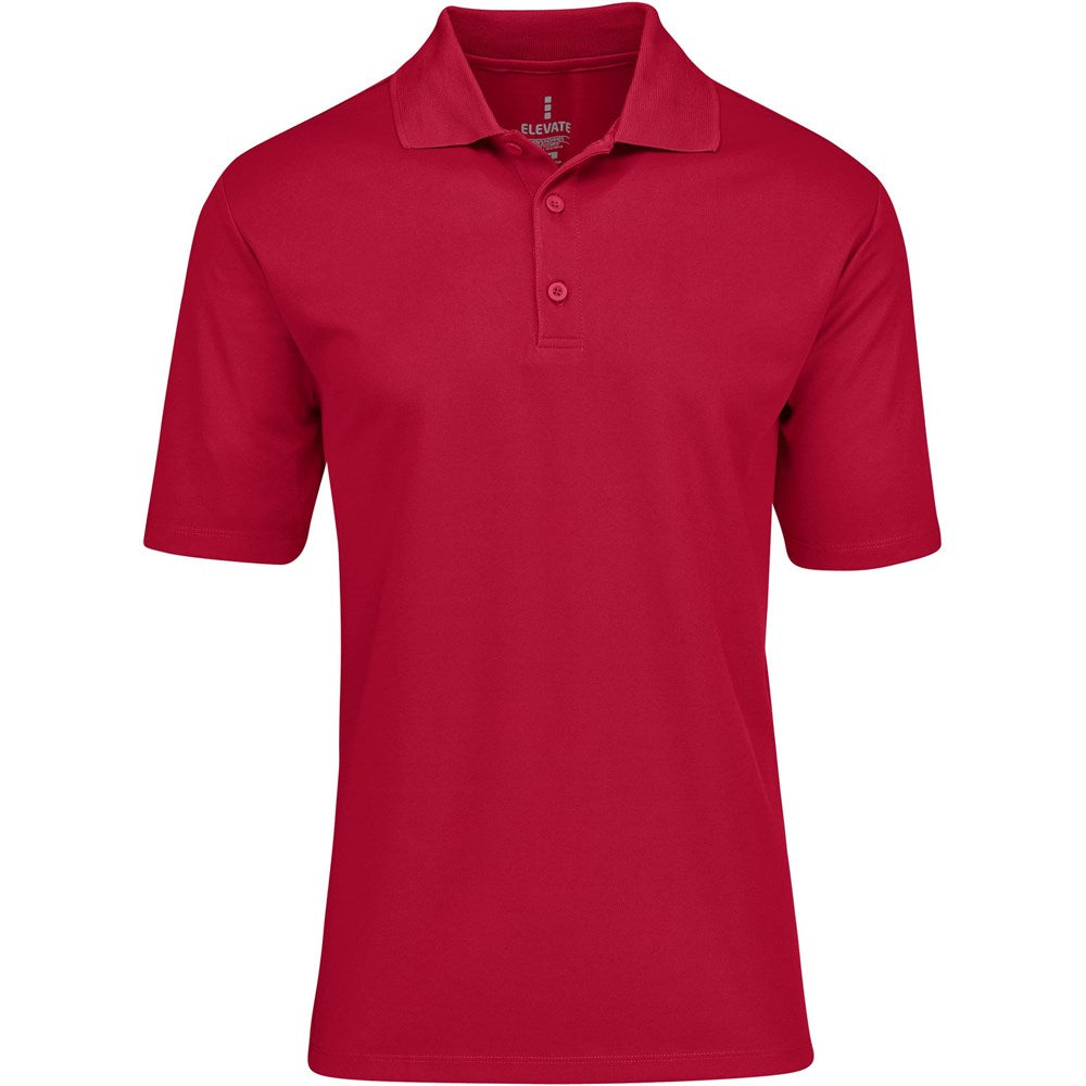 Mens Edge Golf Shirt in Red — Print Fast Express