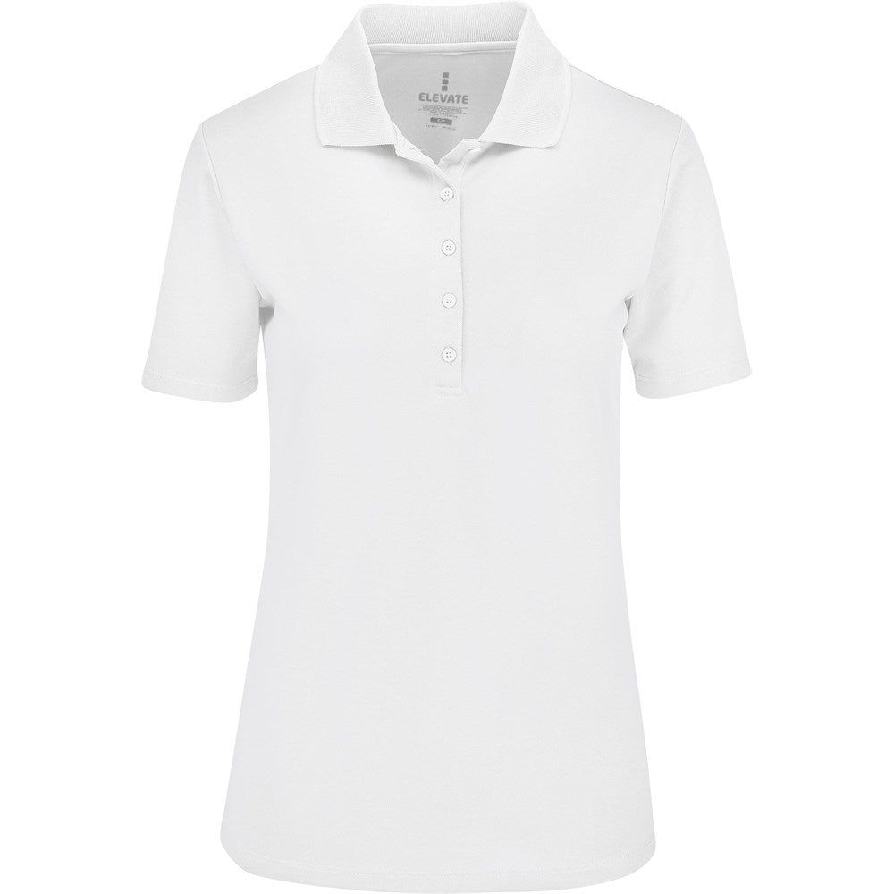 Ladies Edge Golf Shirt in White — Print Fast Express