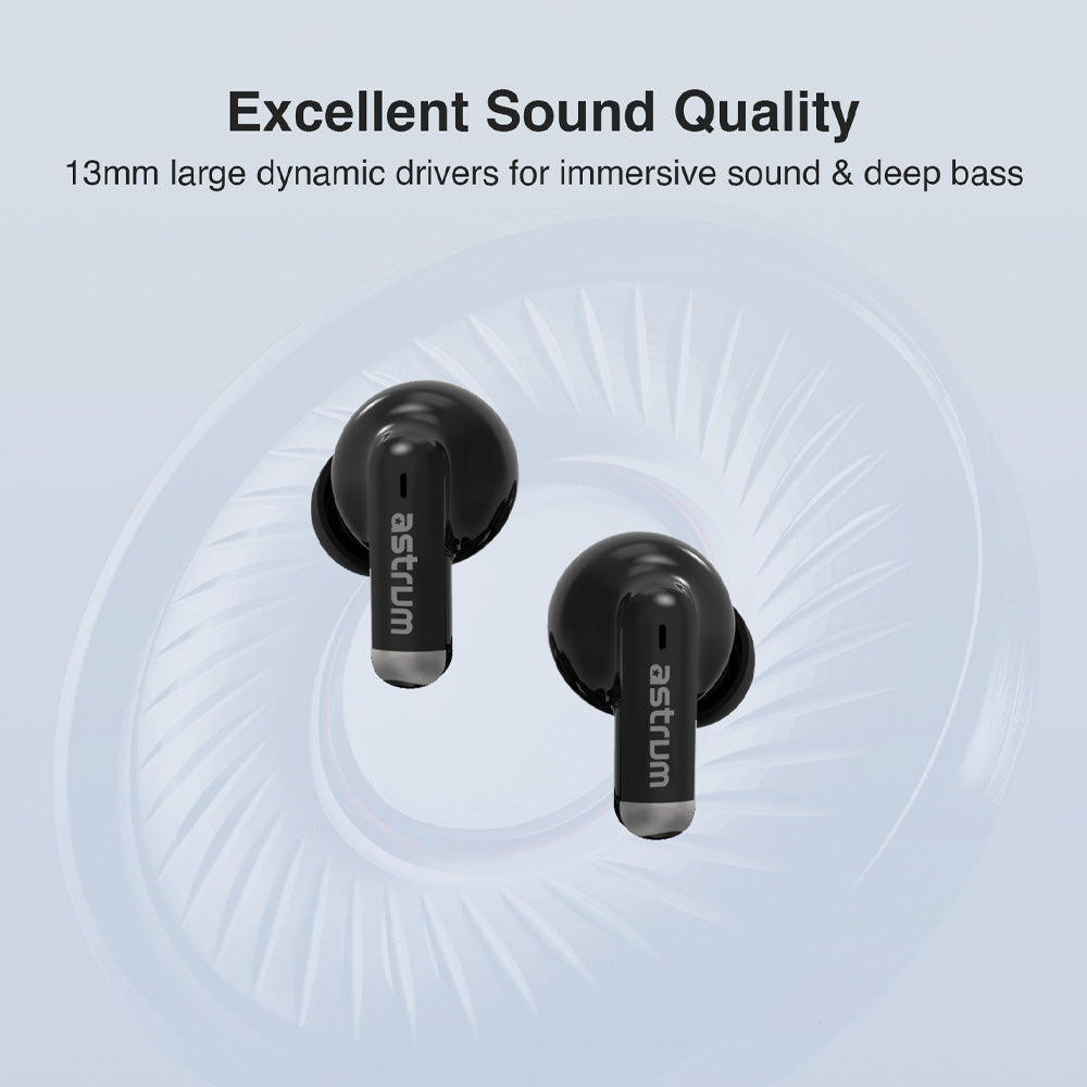 ET310 TWS True Wireless In-Ear Earbuds Bluetooth V5.3 - Black