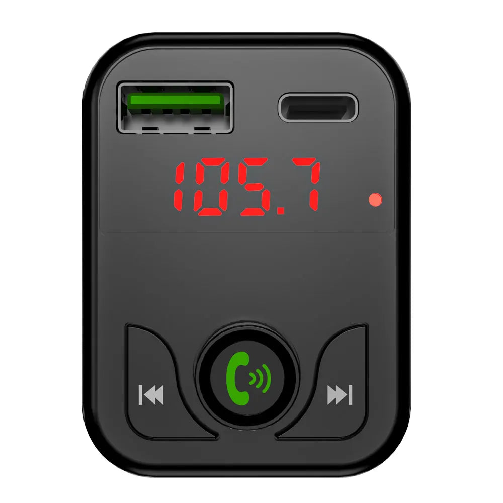 FM310 FM Transmitter USB TYPE-C LED BT B