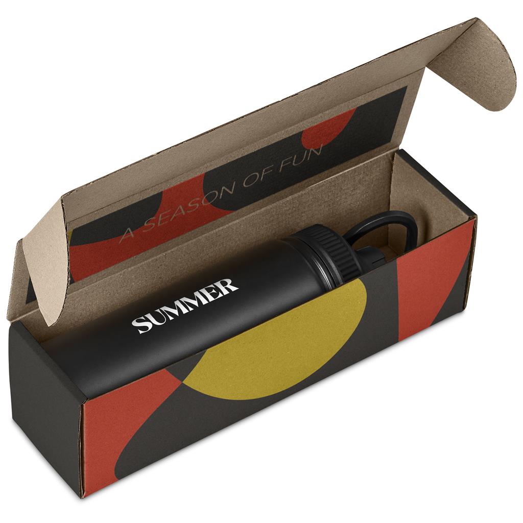 Altitude Romero Bottle in Bianca Custom Gift Box in Black — Print Fast Express