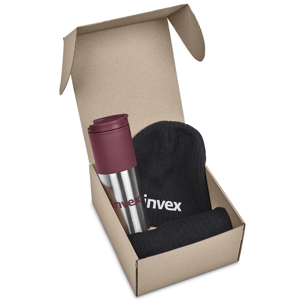 Typhoon Winter Gift Set in Maroon — Print Fast Express