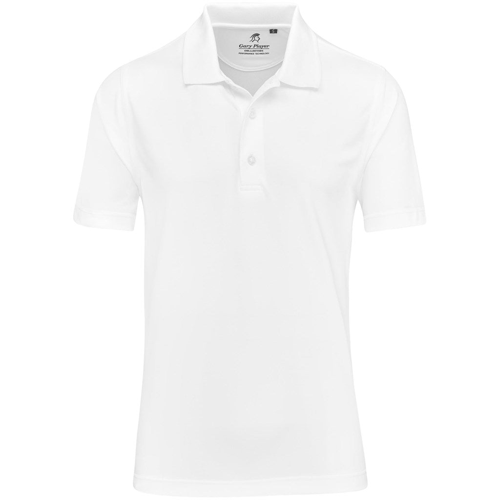 Mens Wynn Golf Shirt in White — Print Fast Express