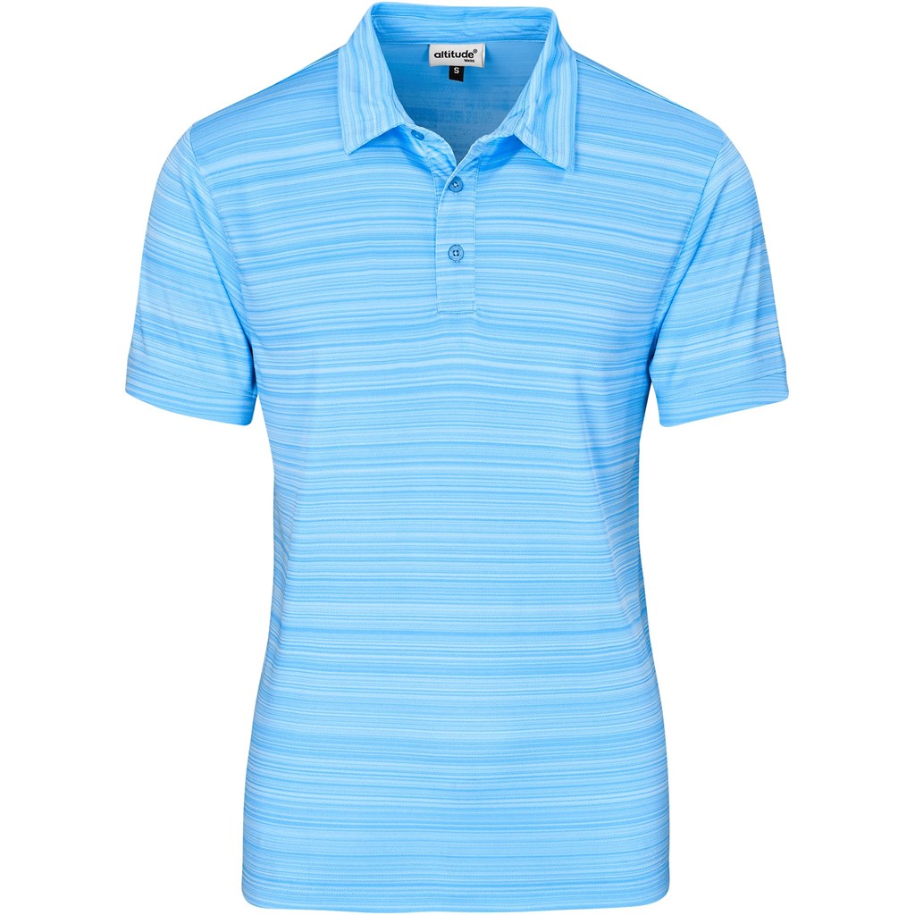 Mens Aberdeen Golf Shirt in Sky Blue — Print Fast Express