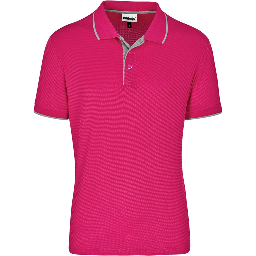 Mens Orion Golf Shirt in Pink — Print Fast Express