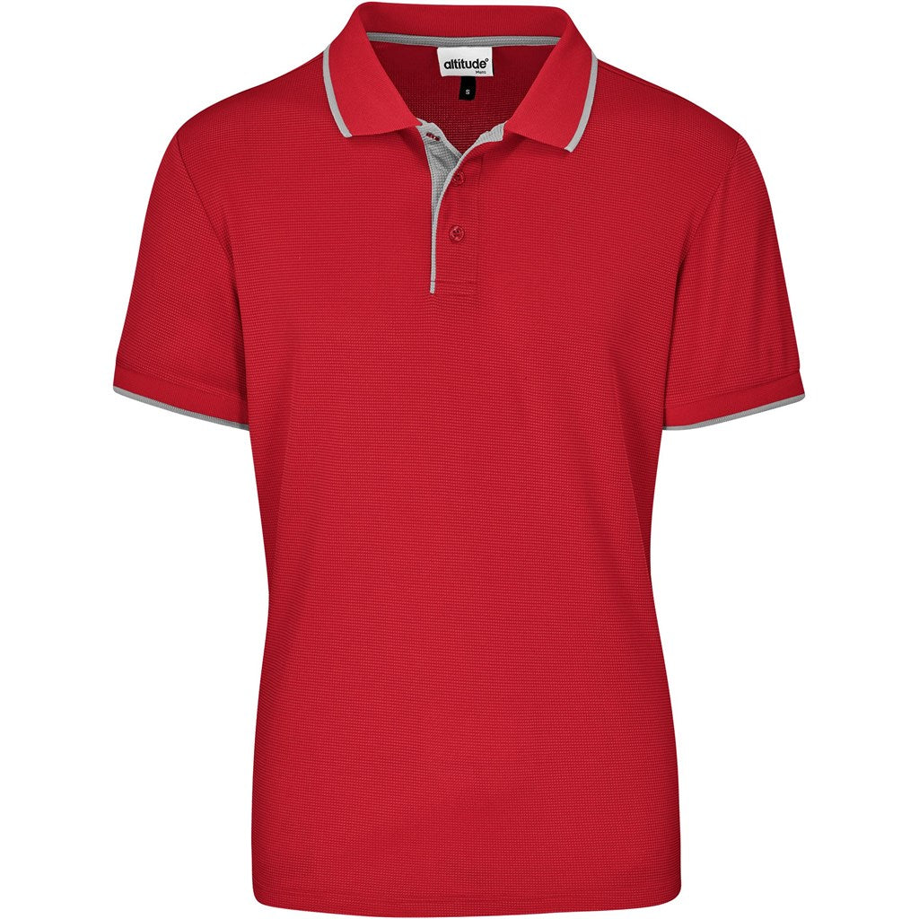 Mens Orion Golf Shirt in Red — Print Fast Express