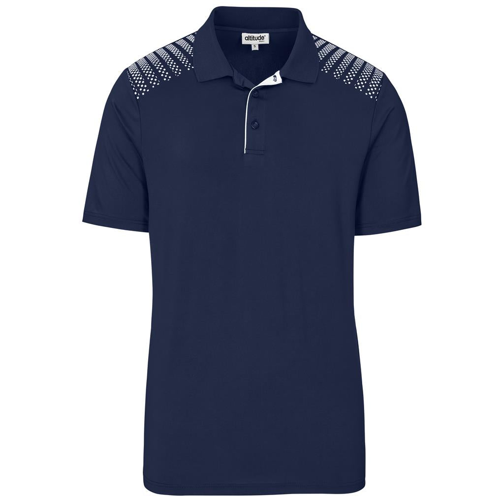 Mens Aerogrid Golf Shirt in Navy — Print Fast Express