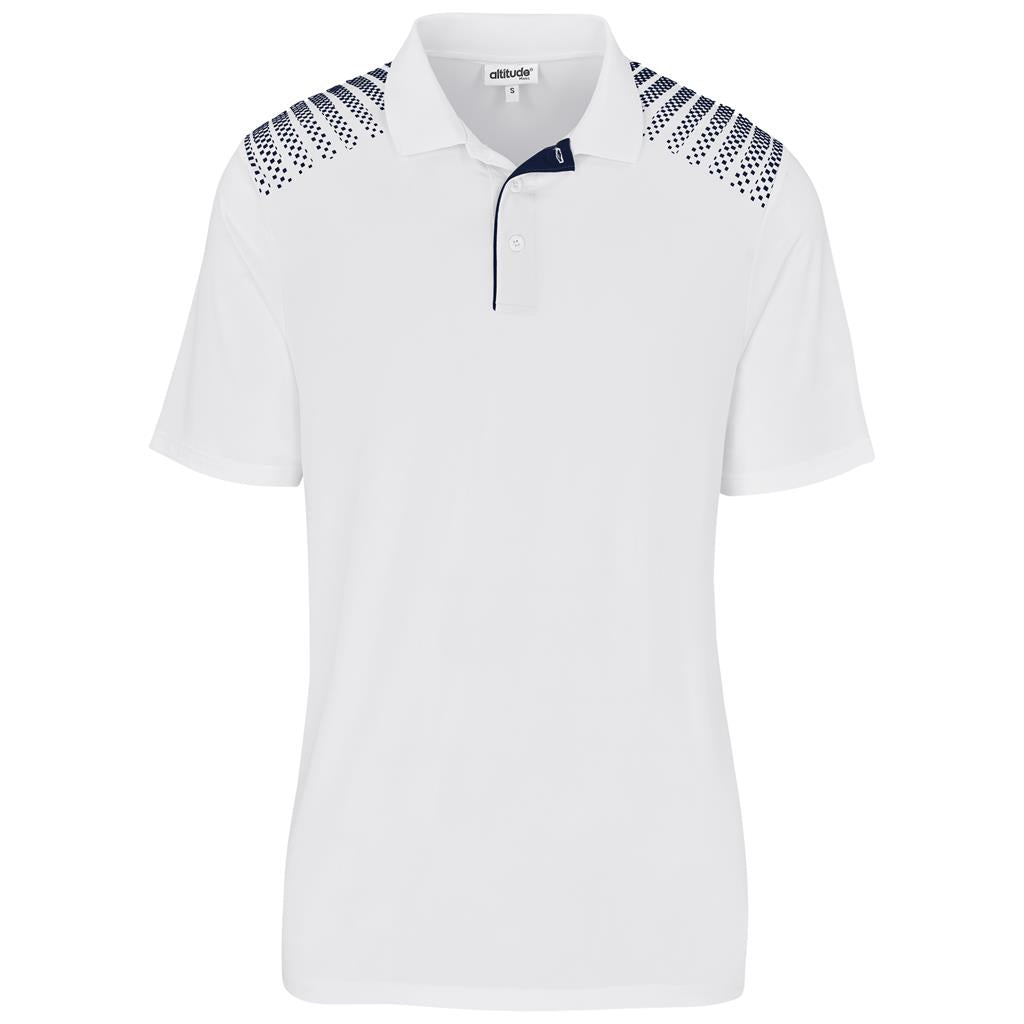 Mens Aerogrid Golf Shirt in White — Print Fast Express