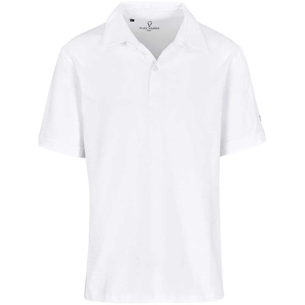 Mens Alex Varga Constantine Golf Shirt in White — Print Fast Express