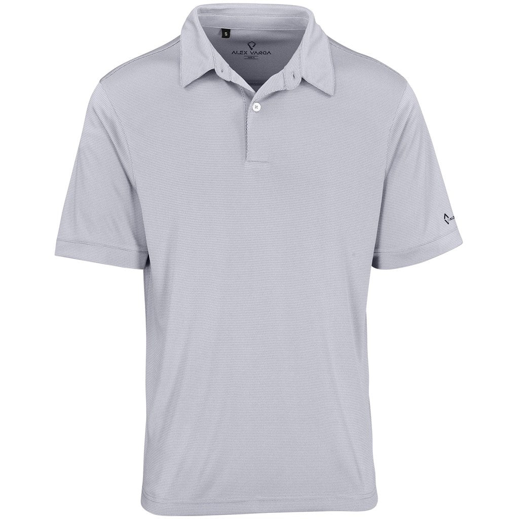 Mens Alex Varga Callidora Golf Shirt in Light Grey — Print Fast Express