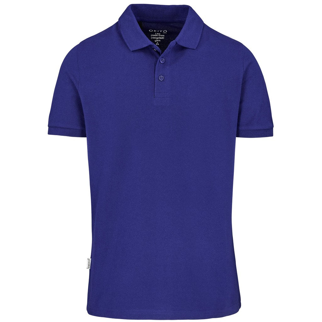 Mens Okiyo Tenyo Eco Golf Shirt in Royal Blue — Print Fast Express