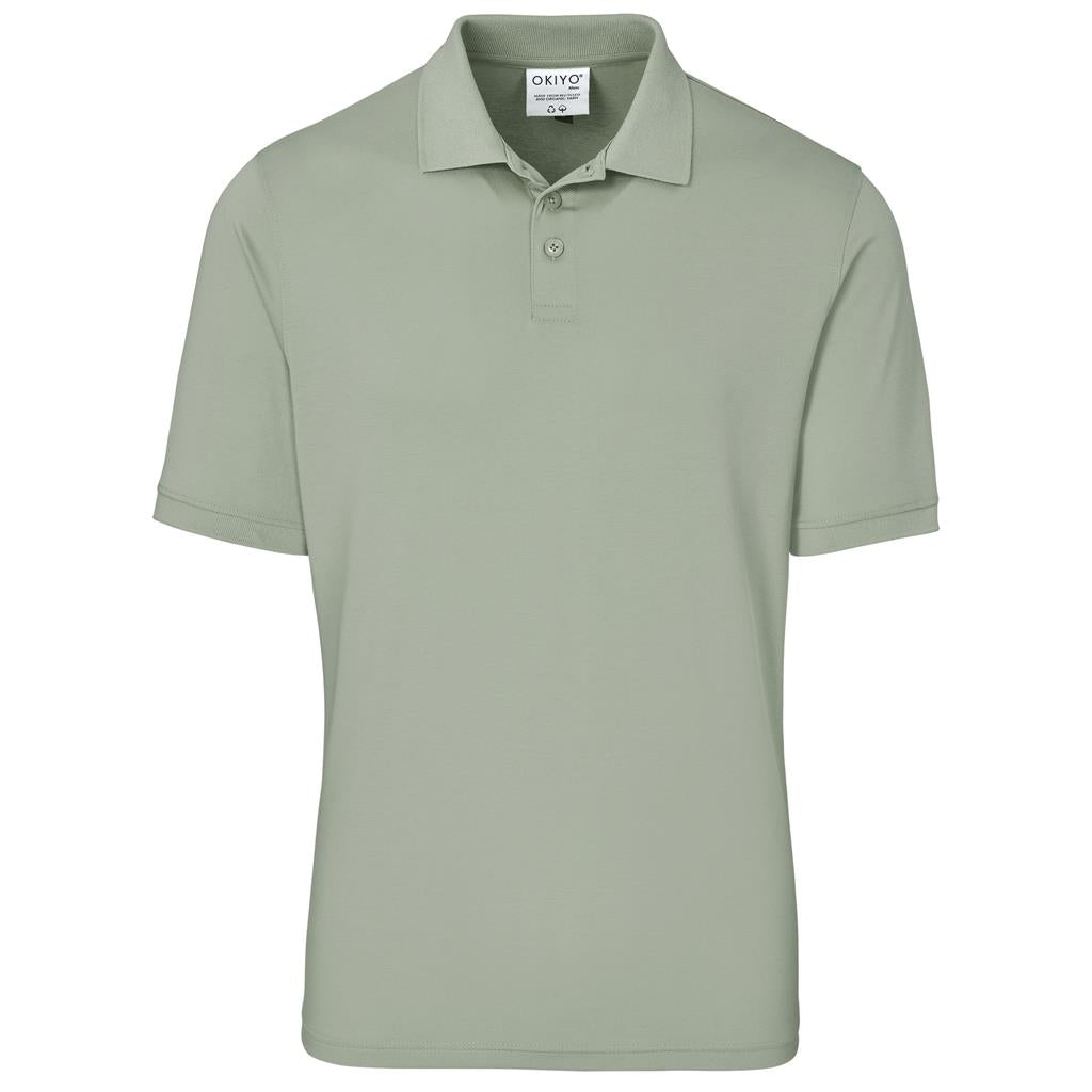 Mens Okiyo Shizen Eco Golf Shirt in Sage — Print Fast Express