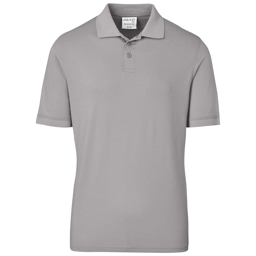 Mens Okiyo Shizen Eco Golf Shirt in Stone — Print Fast Express