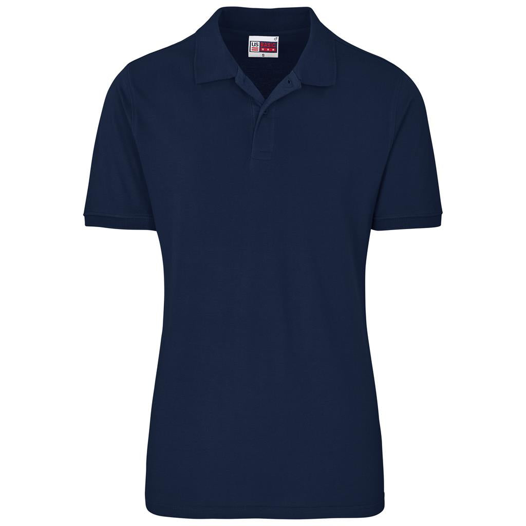 Mens Houston Stretch Golf Shirt in Navy — Print Fast Express