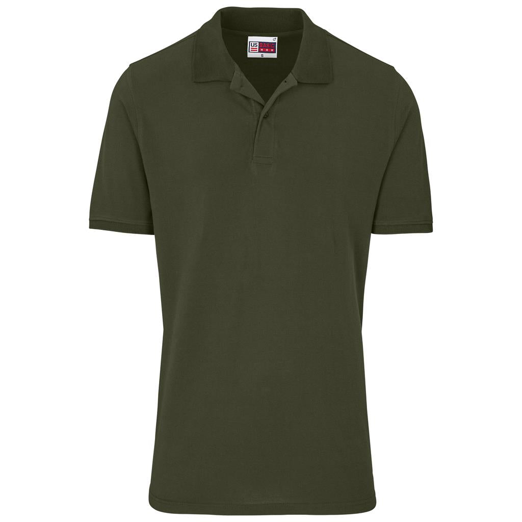 Mens Houston Stretch Golf Shirt in Olive — Print Fast Express