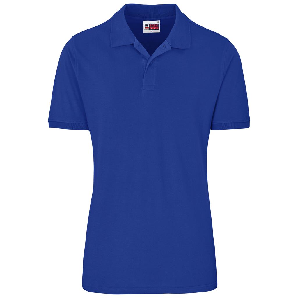 Mens Houston Stretch Golf Shirt in Royal Blue — Print Fast Express