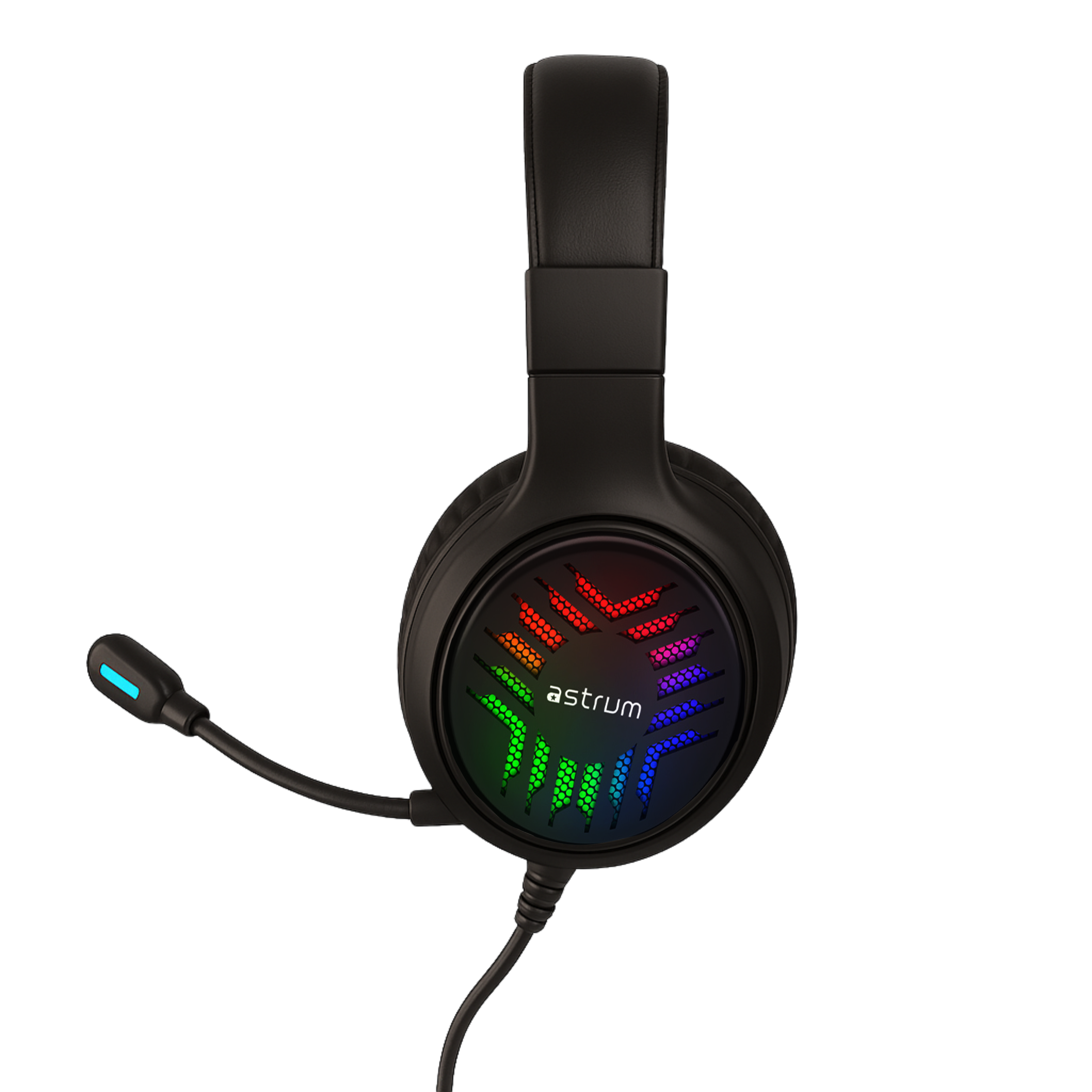 USB Wired Gaming Headset - 7.1 Surround Sound, RGB, Boom Mic - HG200