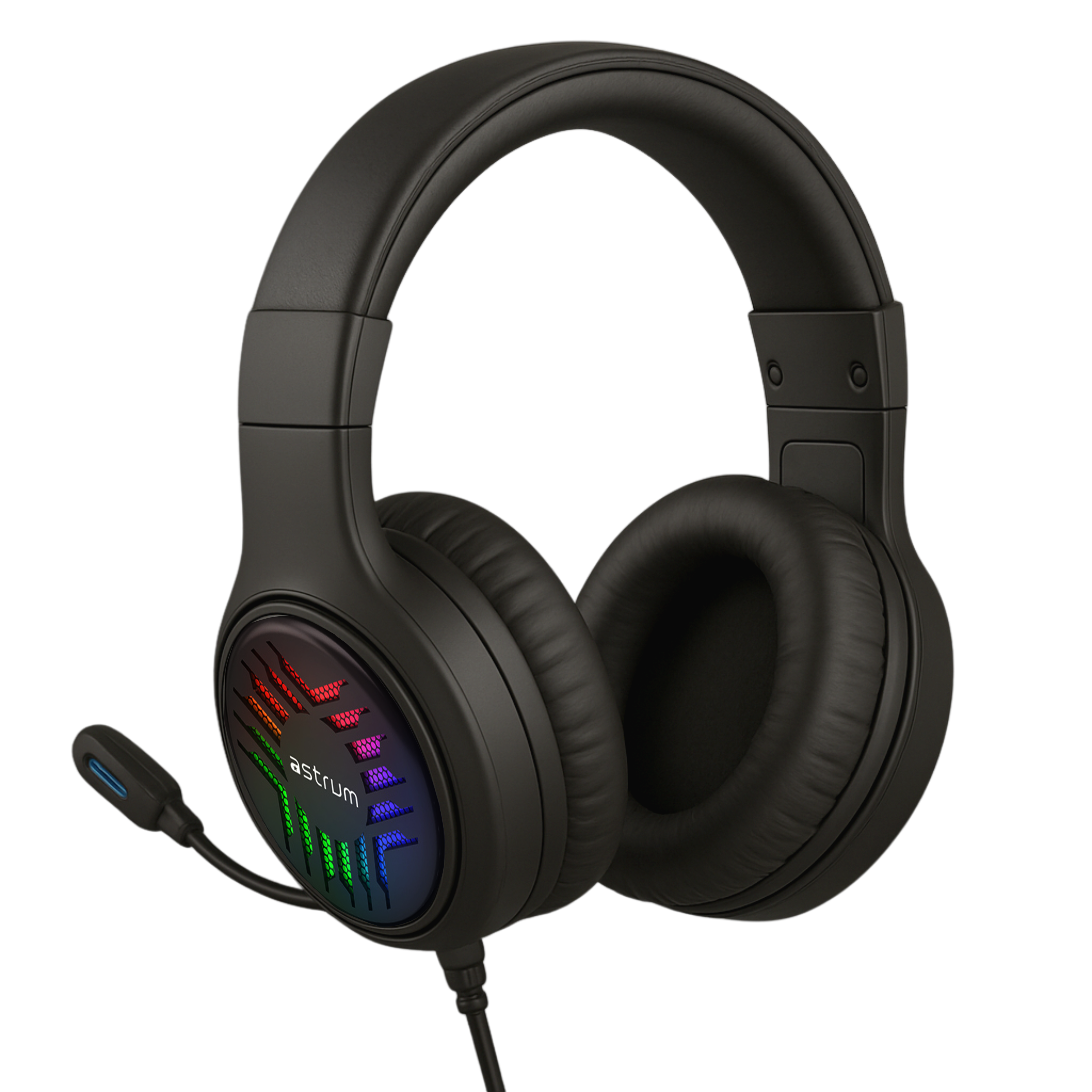USB Wired Gaming Headset - 7.1 Surround Sound, RGB, Boom Mic - HG200