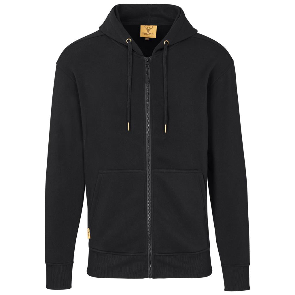 Mens Rift Hooded Sweater in Black — Print Fast Express