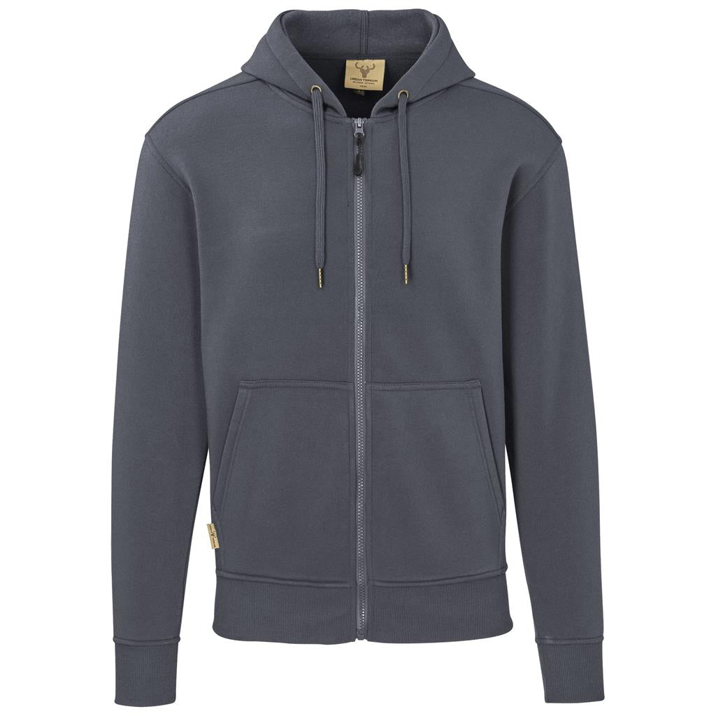 Mens Rift Hooded Sweater in Charcoal — Print Fast Express