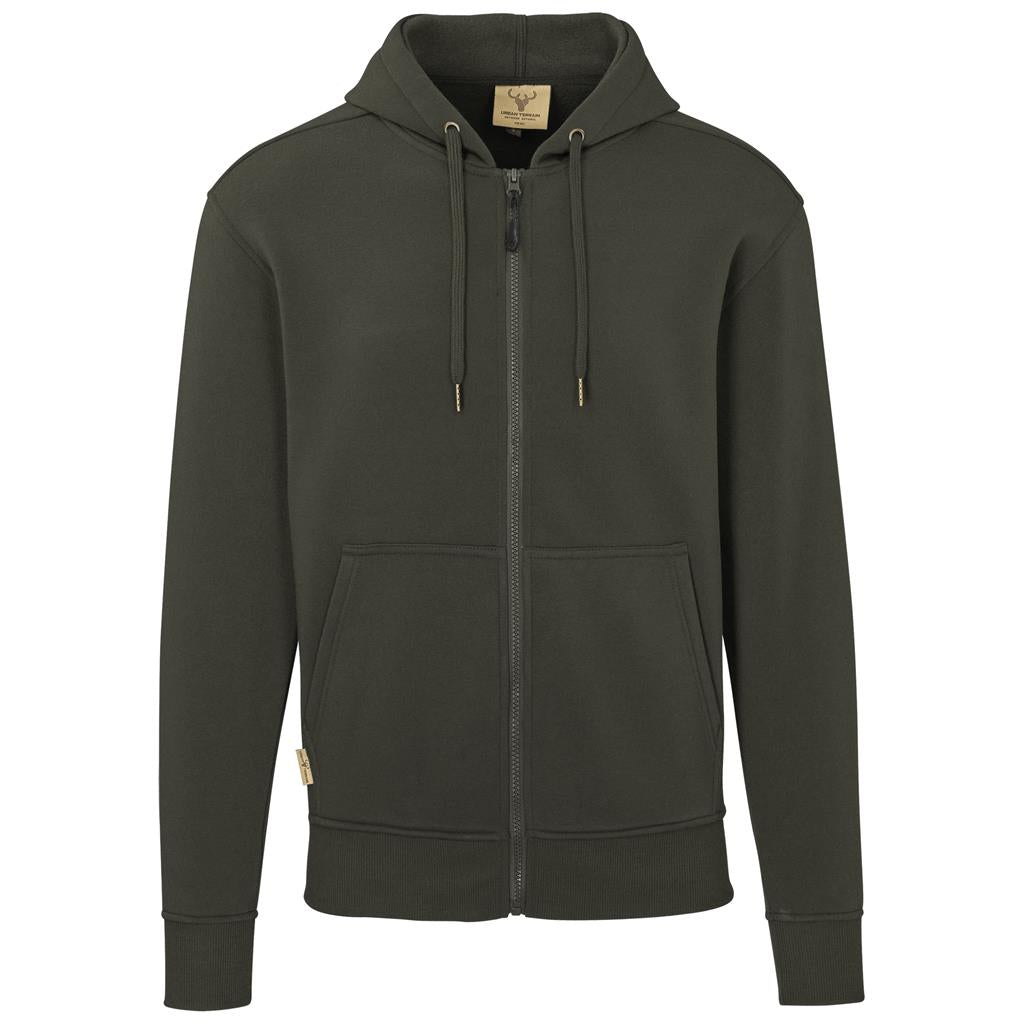 Mens Rift Hooded Sweater in Olive — Print Fast Express