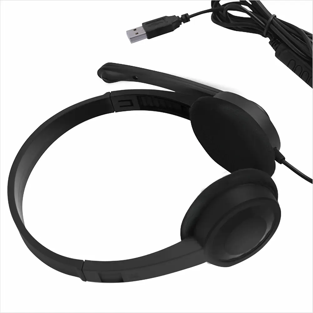 On-Ear Wired USB Headset with Rotating Mic for Chat & Gaming - HU640 - 1Pack