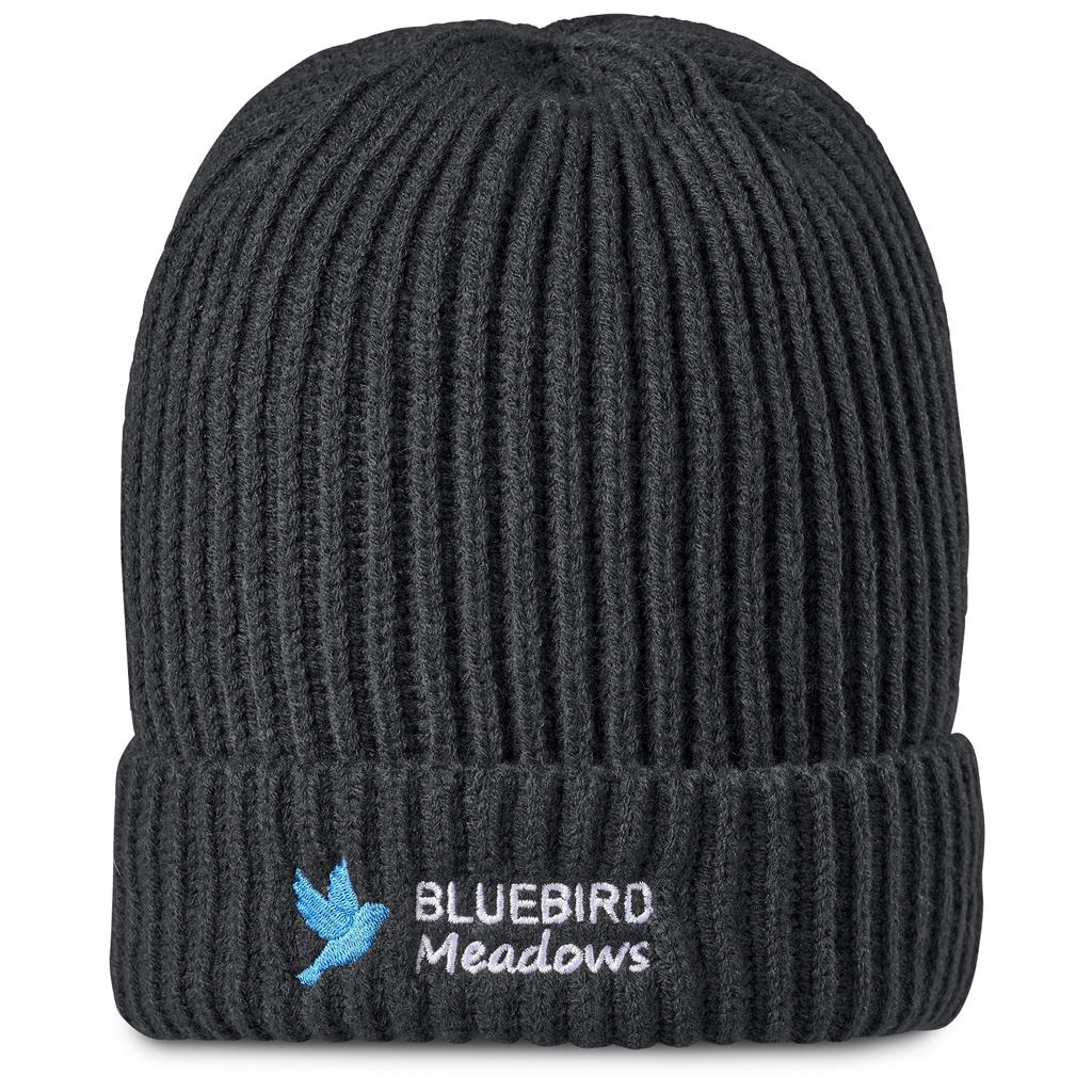 Arctic Acrylic Beanie in Charcoal — Print Fast Express