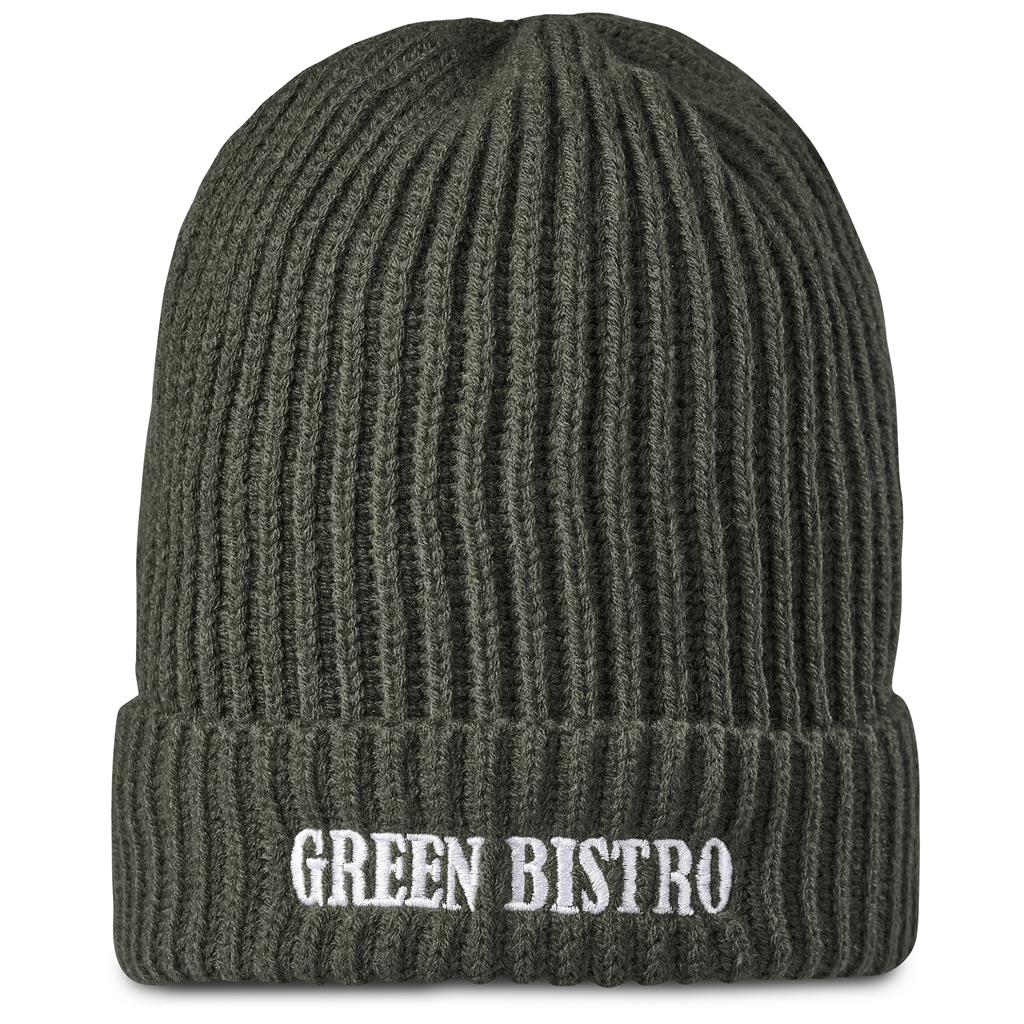Arctic Acrylic Beanie in Olive — Print Fast Express