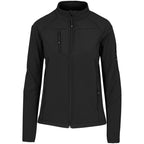 Ladies Alex Varga Elysium Softshell Jacket in Black — Print Fast Express